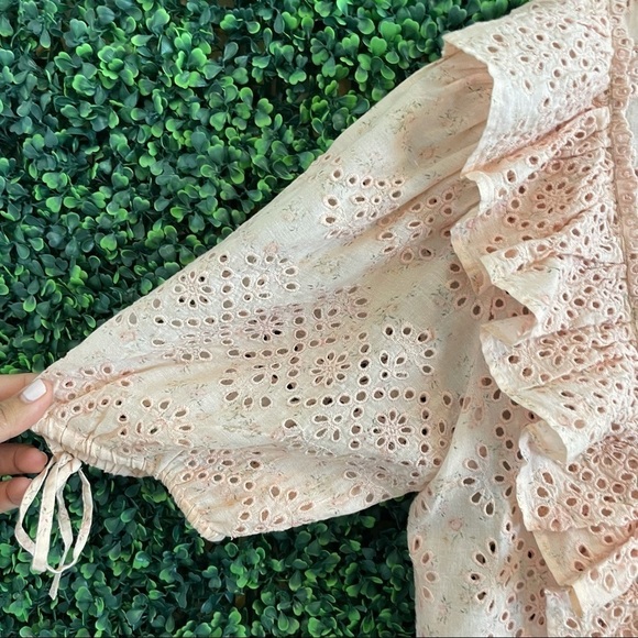 NWT LoveShackFancy Kim Top in Pink Parfait L - Picture 11 of 12